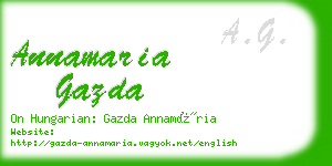 annamaria gazda business card